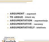 word formation - argument