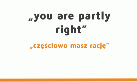 image useful expressions - "you are partly right"