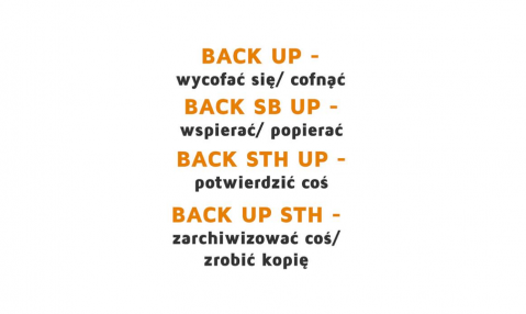 phrasal verbs - back